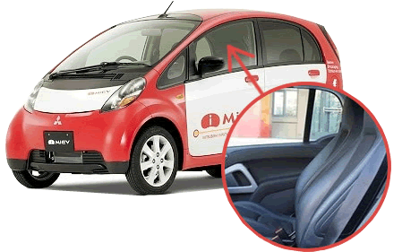 三菱汽车的纯电动汽车i-MiEV的部分座席面料采用了生物PET